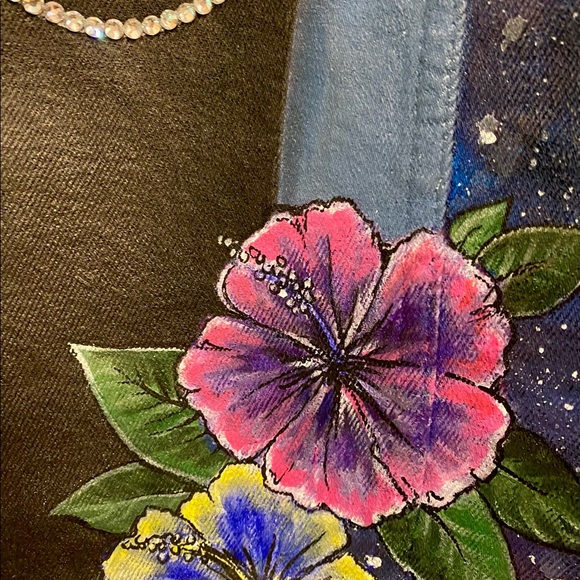 One of a kind Post Malone Denim Jacket. - Picture 8 of 8